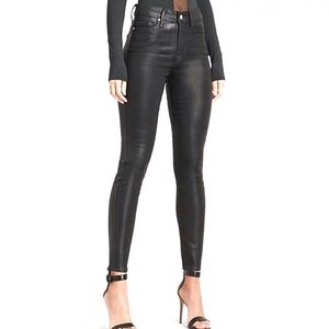 NWOT American Eagle Wax Coated Hi-Rise Jeggings